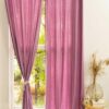 solid dusty lavender linen curtains_1