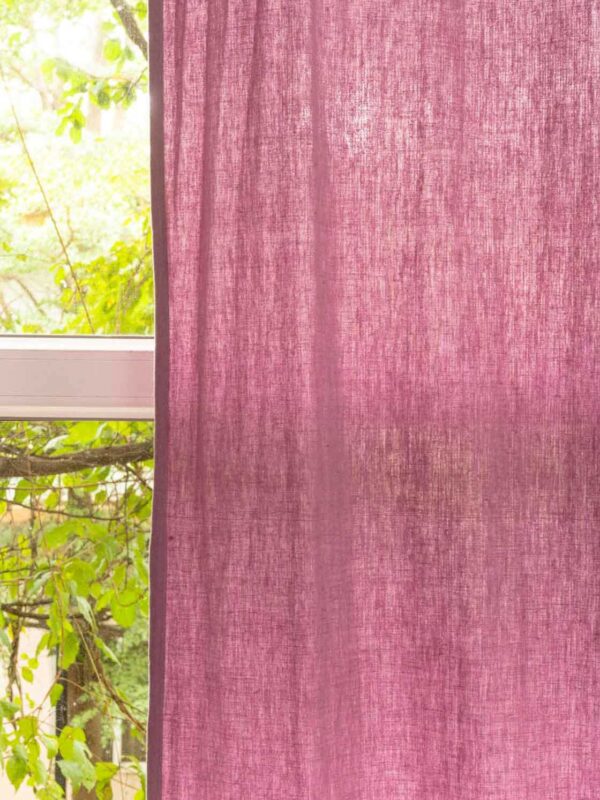 solid dusty lavender linen curtains_2